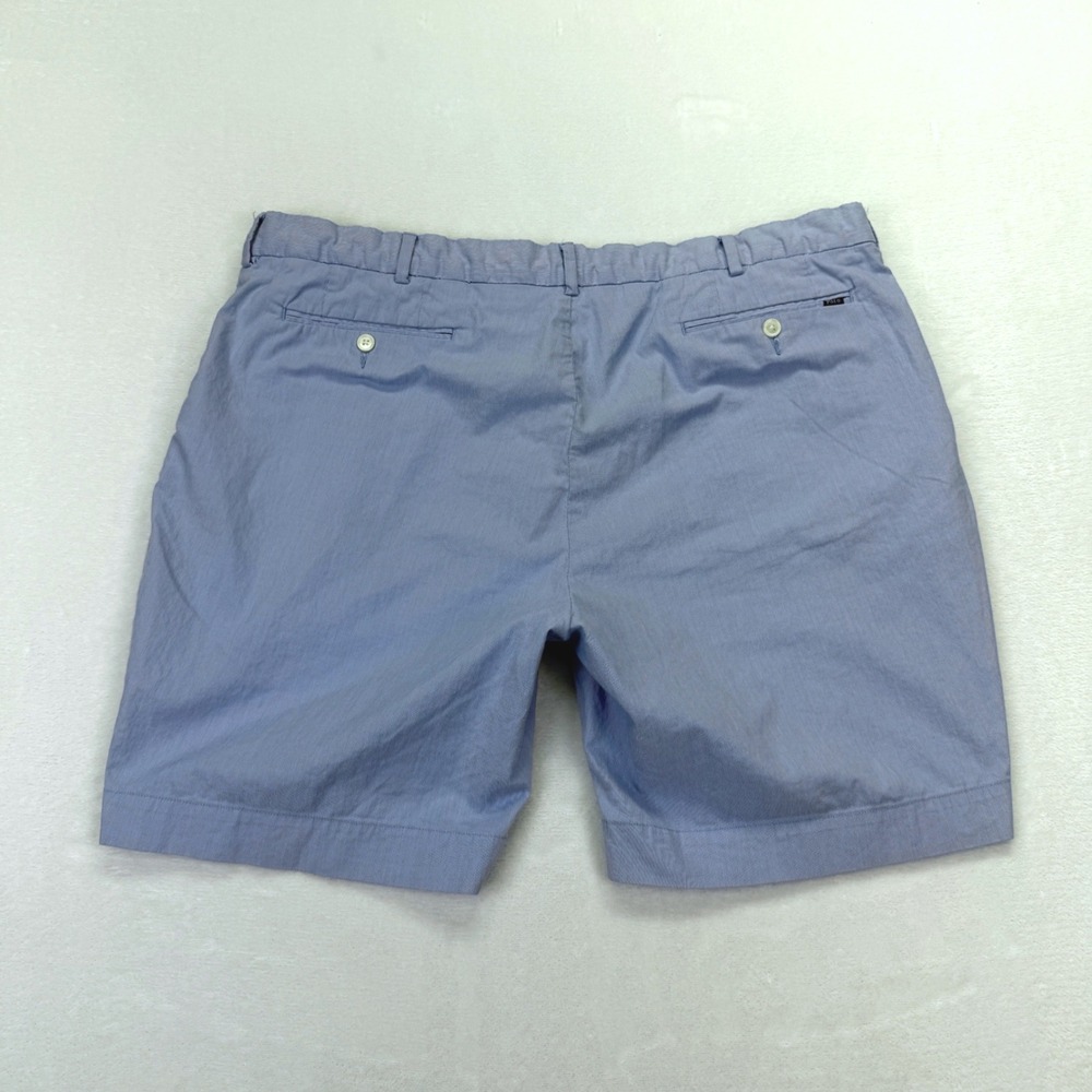 Polo Ralph Lauren Shorts Mens 42 Blue Stripe Stretch Straight Fit Seersucker - Picture 2 of 9